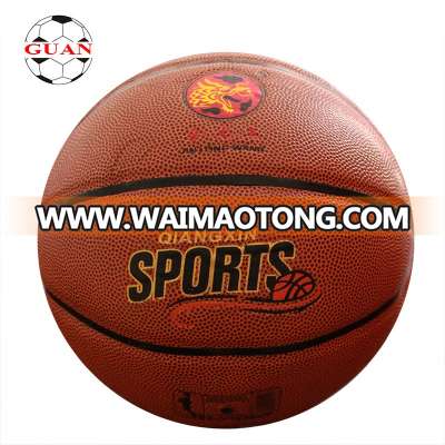 PU leather official size 7 basketball sports goods ball  match and training ball factory wholesale