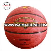 Official size 7 match ball basketball  wear-resisting  PU  leather material diagonal stripe sports goods in stock