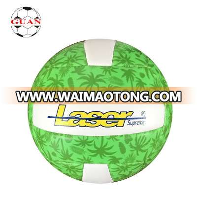 Cheap price beach volleyball ball,custom machine stitch 18 panels PVC sports volley ball,official size weight volleyball