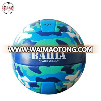 Factory wholesales directly cheap price blue fresh color size 5 machine stitch beach volleyball toy ball