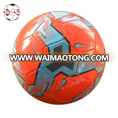 Factory wholesales  official size 5 cheap promotional ball soccer ball pvc machine stitched  in stock and customized