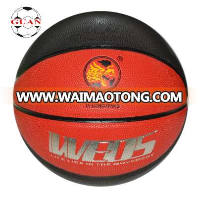 GuanQing high quality rubber size 7 custom made basketballs