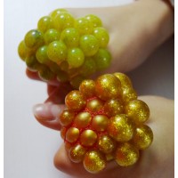 Stress Balls Funny Squishy Mesh Ball Grape Squeeze Stress Reliever Novelty Toy